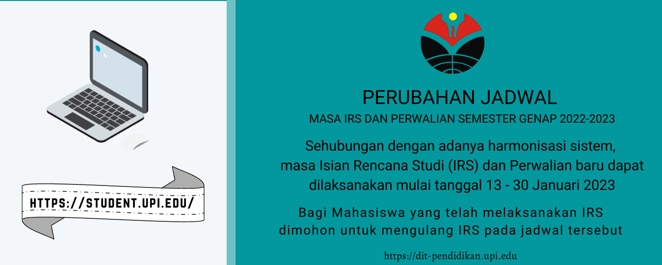 Perubahan Jadwal Masa IRS dan Perwalian Semester Genap 2022-2023