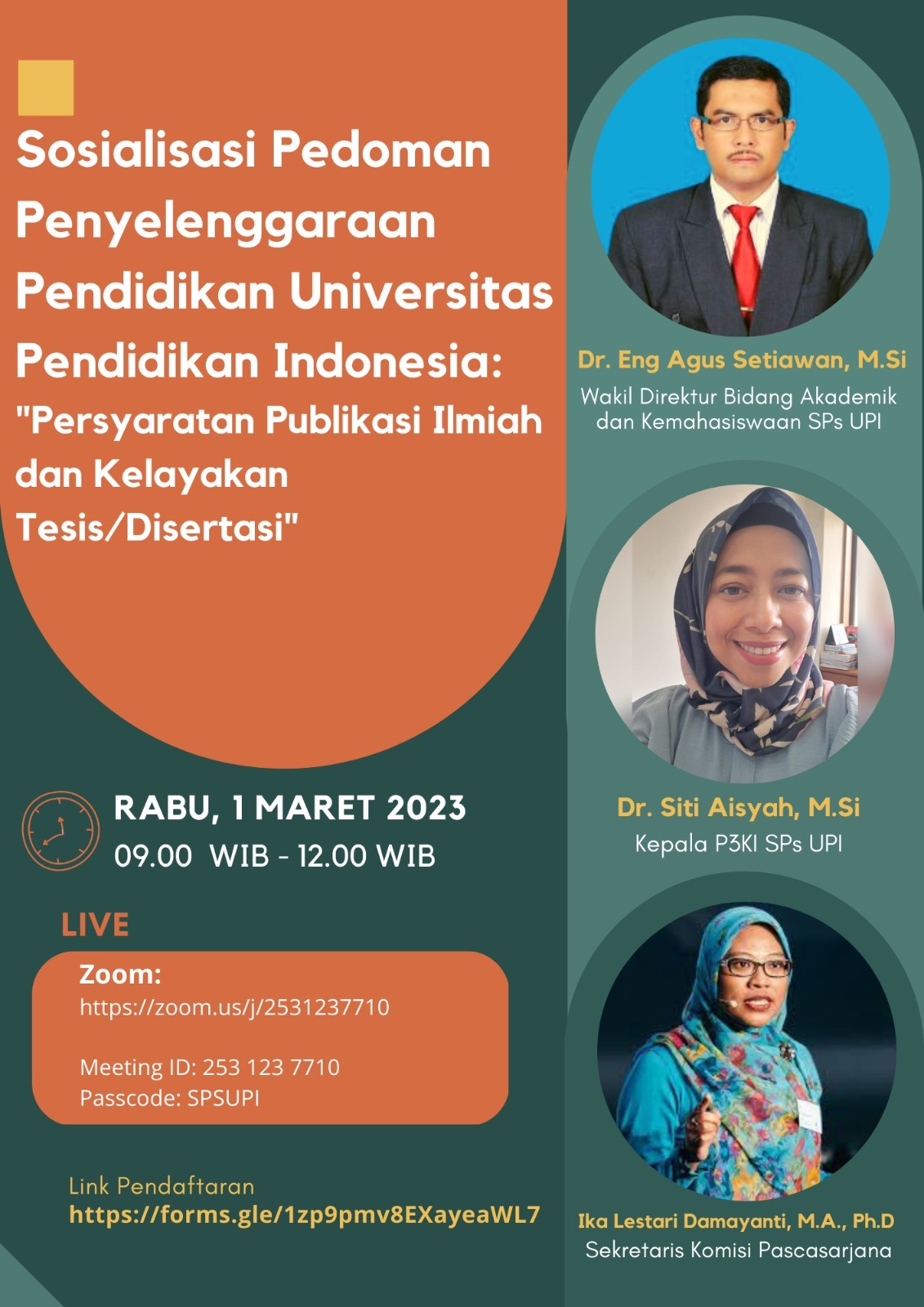 Sosialisasi Pedoman Penyelenggaraan Pendidikan Universitas Pendidikan Indonesia