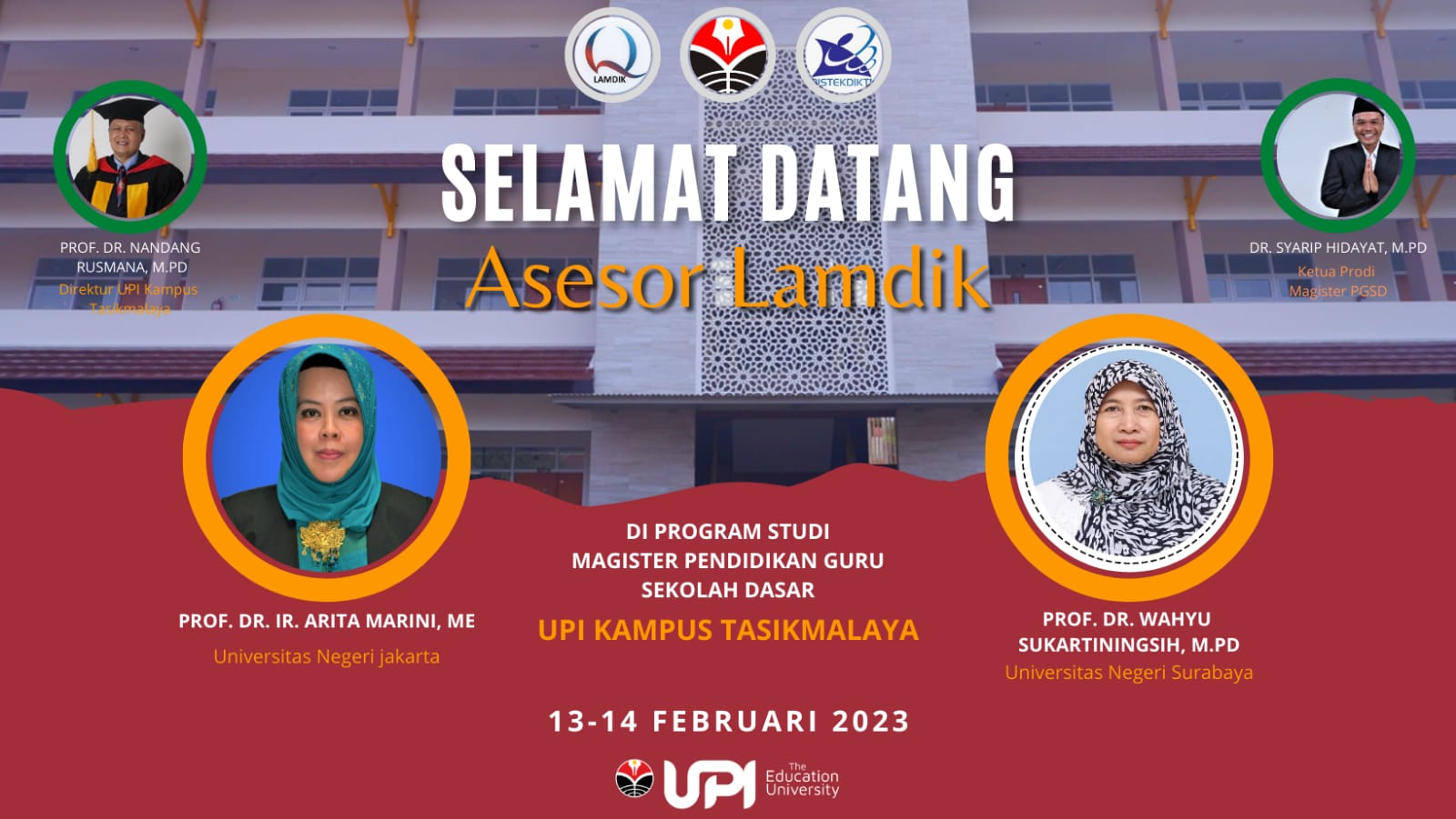 Selamat Datang Asesor Lamdik di Universitas Pendidikan Indonesia Kampus Tasikmalaya