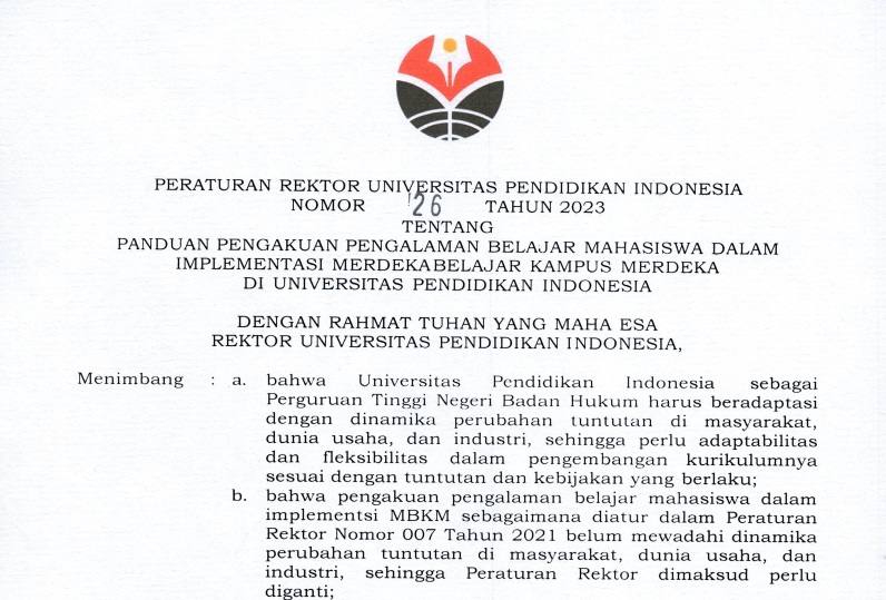 Panduan Pengakuan Pengalaman Belajar dan Prestasi Mahasiswa dalam Implementasi Program MBKM Edisi-III
